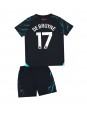 Manchester City Kevin De Bruyne #17 Kolmaspaita Lasten 2023-24 Lyhythihainen (+ shortsit)